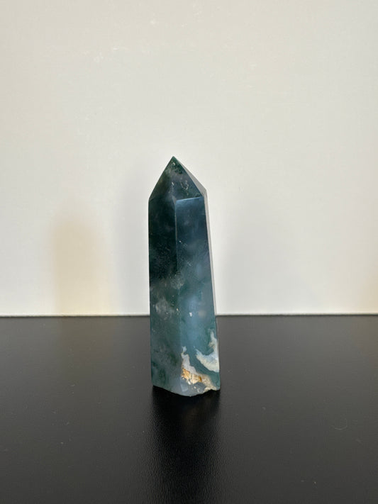 Green Moss Agate Tower