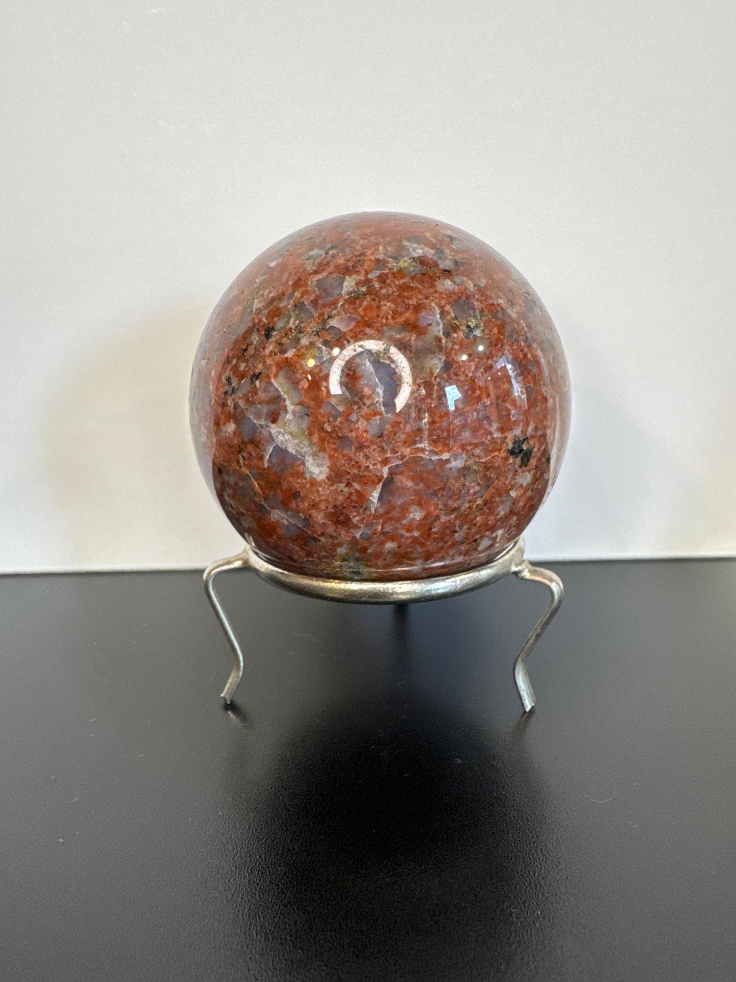 Red Seasame Jasper Sphere