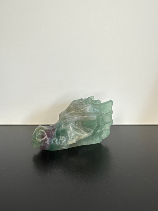 Green Fluorite Dragon Head